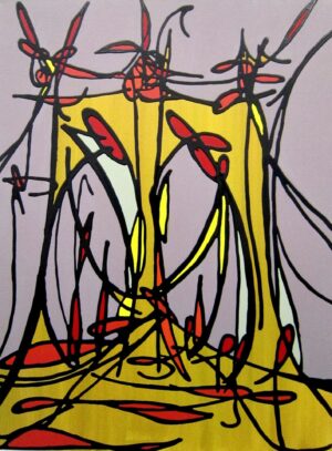 Michael Ingui Red Yellow Grey